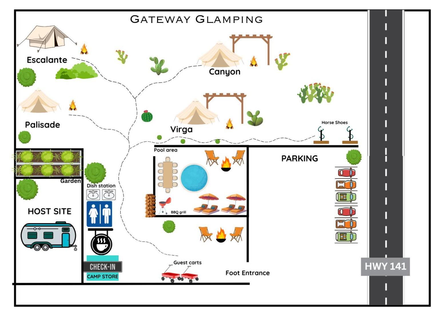 Hotel Gateway Glamping Exterior foto